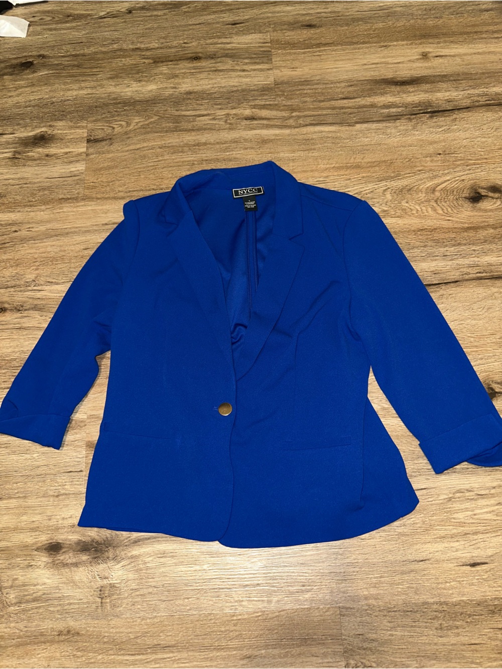 NY&C Royal Blue Single-Button Blazer